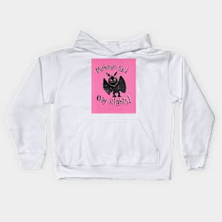 Mothman said gay rights- pink version Kids Hoodie